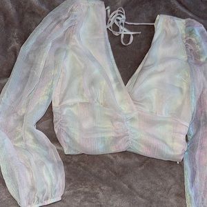 Iridescent top
